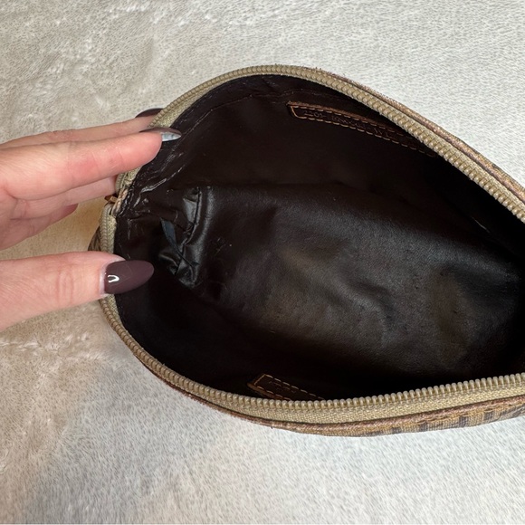 Vintage Fendi Zucca FF Monogram Cosmetic Pouch Brown - Picture 12 of 17